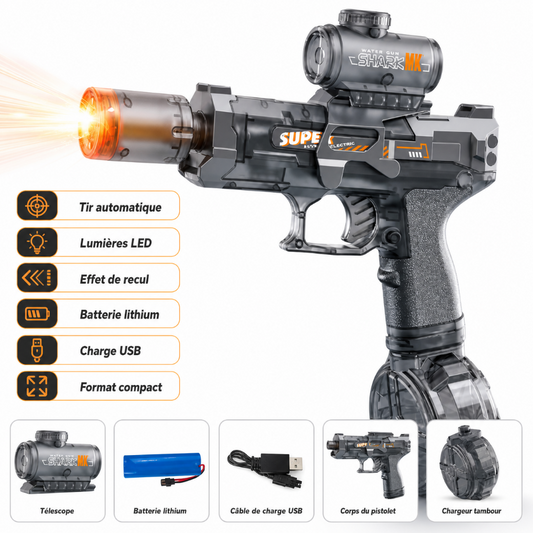 Pistolet à eau LED