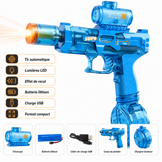 Pistolet à eau LED